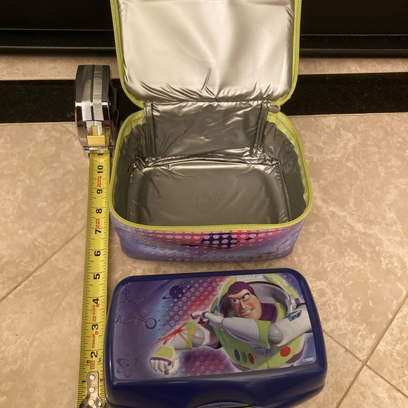 Buzz lightyear disney Pixar lunch box Pail insulated bag with sandwich c… - Picture 5 of 7